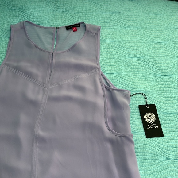 Vince camuto purple sheer panel top - Picture 3 of 13